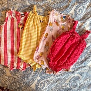 Old Navy Striped, Gingham, and Ice Cream Bodysuits